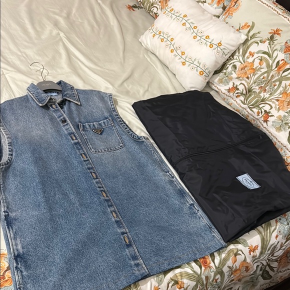 Prada Blue Denim Sleeveless dress - Picture 1 of 7